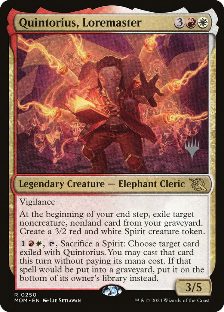 Quintorius, Loremaster (250) - March of the Machine Promos