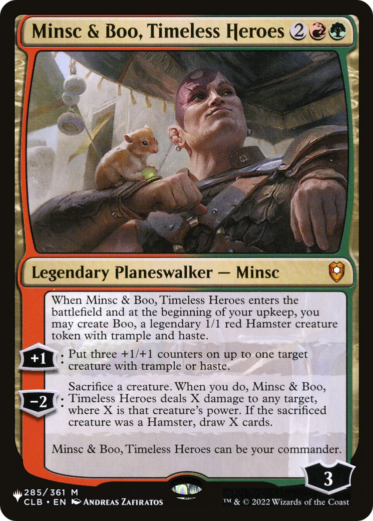 Minsc & Boo, Timeless Heroes (CLB-285) - The List