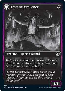 Ecstatic Awakener // Awoken Demon (100) Foil - Innistrad: Double Feature