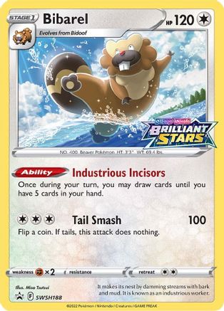 Bibarel (SWSH188) Holofoil - Black Star Promos