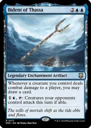 Bident of Thassa (177) Ripple Foil - Commander: Modern Horizons 3