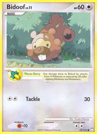 Bidoof (73) Reverse Holofoil - Mysterious Treasures
