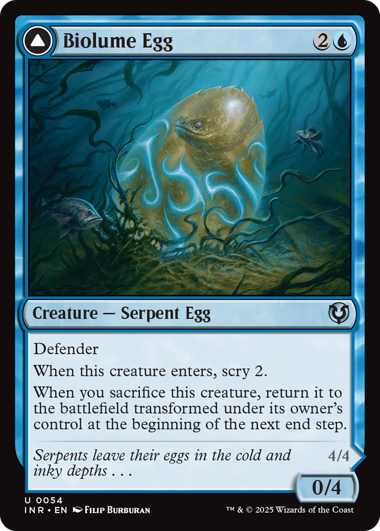 Biolume Egg // Biolume Serpent (054) Foil - Innistrad Remastered