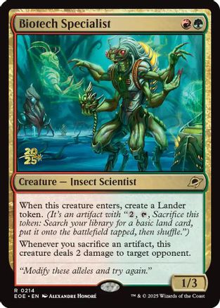 Biotech Specialist (Prerelease) (214) Foil - Edge of Eternities