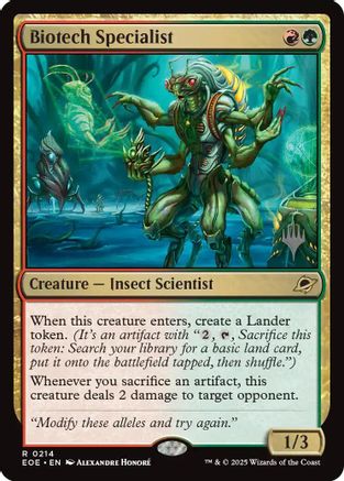 Biotech Specialist (Promo Pack) (214) Foil - Edge of Eternities