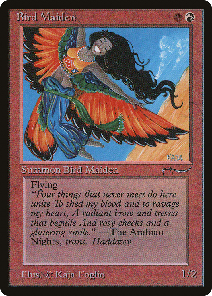 Bird Maiden (Dark Mana Cost) - Arabian Nights
