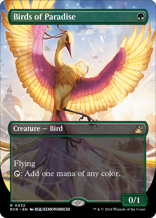Birds of Paradise (Anime Borderless) (432) - Ravnica Remastered