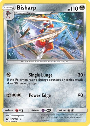 Bisharp (105) Reverse Holofoil - Team Up