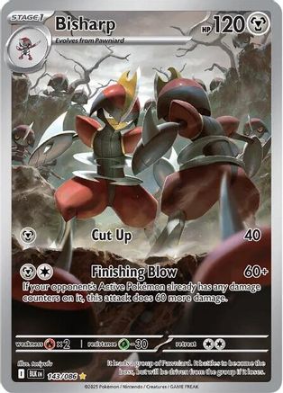 Bisharp (143) Holofoil - Black Bolt