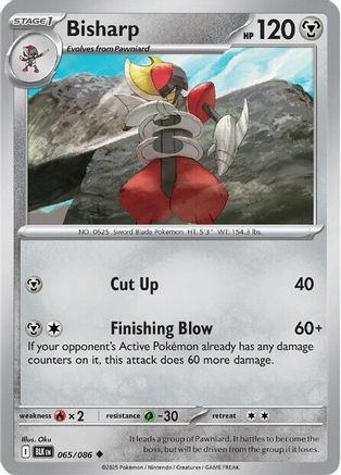 Bisharp (65) Reverse Holofoil - Black Bolt