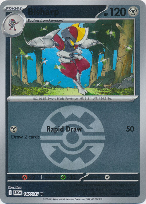 Bisharp (Quick Ball) (147) Reverse Holofoil - Ascended Heroes