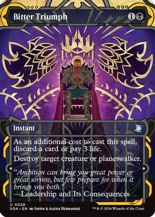 Bitter Triumph (026) Foil - Secrets of Strixhaven: Mystical Archive