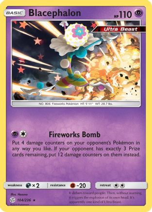 Blacephalon (104) Reverse Holofoil - Cosmic Eclipse