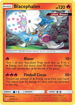 Blacephalon (32) Reverse Holofoil - Unbroken Bonds