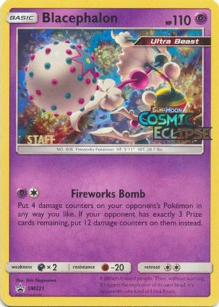 Blacephalon (Prerelease) [Staff] (SM221) Holofoil - Black Star Promos