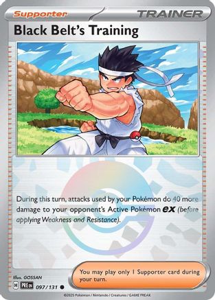 Black Belt's Training (Poke Ball Pattern) (97) Reverse Holofoil - Prismatic Evolutions
