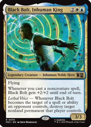 Black Bolt, Inhuman King (076) Surge Foil - Commander: Marvel Super Heroes