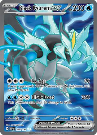 Black Kyurem ex (Full Art) (218) Holofoil - Surging Sparks