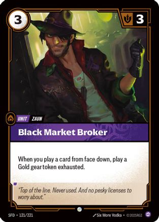 Black Market Broker (121) Foil - Spiritforged