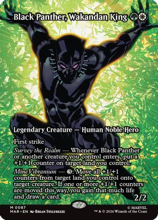 Black Panther, Wakandan King (087) Foil - Marvel Universe