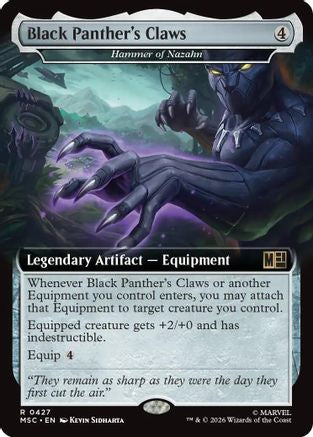 Black Panther's Claws – Hammer of Nazahn (Extended Art) (427) - Commander: Marvel Super Heroes