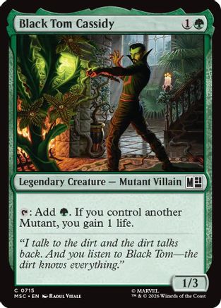 Black Tom Cassidy (715) Foil - Commander: Marvel Super Heroes