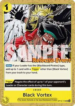 Black Vortex (OP16-115) Release Event Cards