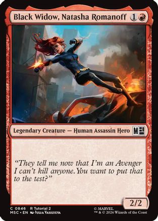 Black Widow, Natasha Romanoff (846) - Commander: Marvel Super Heroes