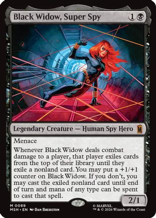 Black Widow, Super Spy (089) Foil - Marvel Super Heroes