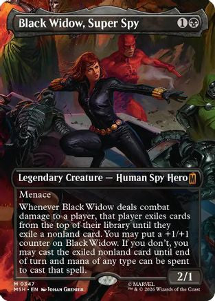 Black Widow, Super Spy (Borderless) (347) - Marvel Super Heroes