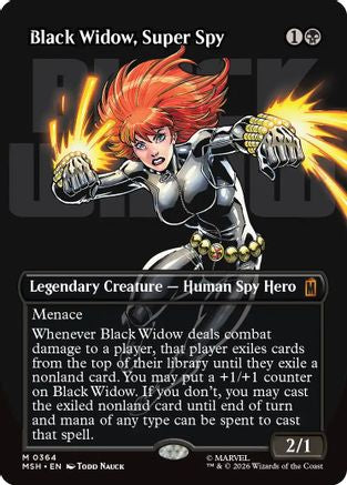 Black Widow, Super Spy (Borderless Logo) (364) - Marvel Super Heroes