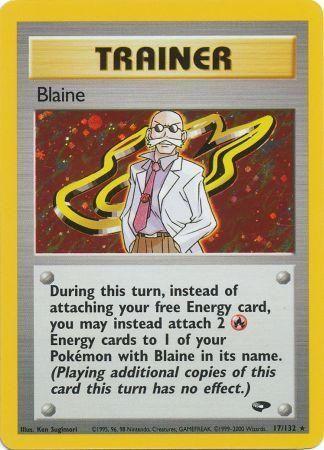Blaine (17) (Unlimited) Holofoil - Gym Challenge