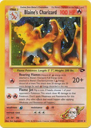 Blaine's Charizard (2) (Unlimited) Holofoil - Gym Challenge