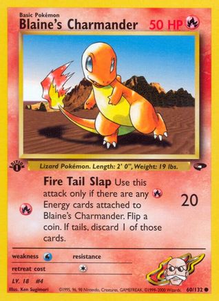 Blaine's Charmander (60) (1st Edition) - Gym Challenge