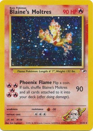 Blaine's Moltres (1) (Unlimited) Holofoil - Gym Heroes
