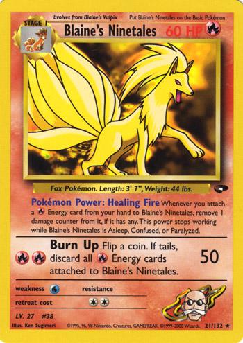 Blaine's Ninetales (21) (Unlimited) - Gym Challenge