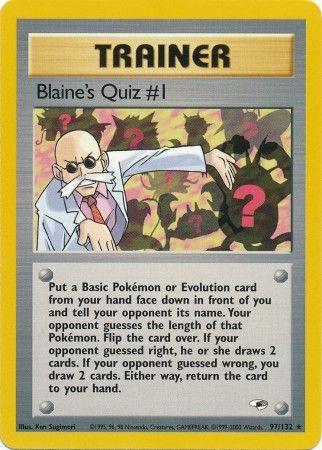 Blaine's Quiz #1 (97) (Unlimited) - Gym Heroes