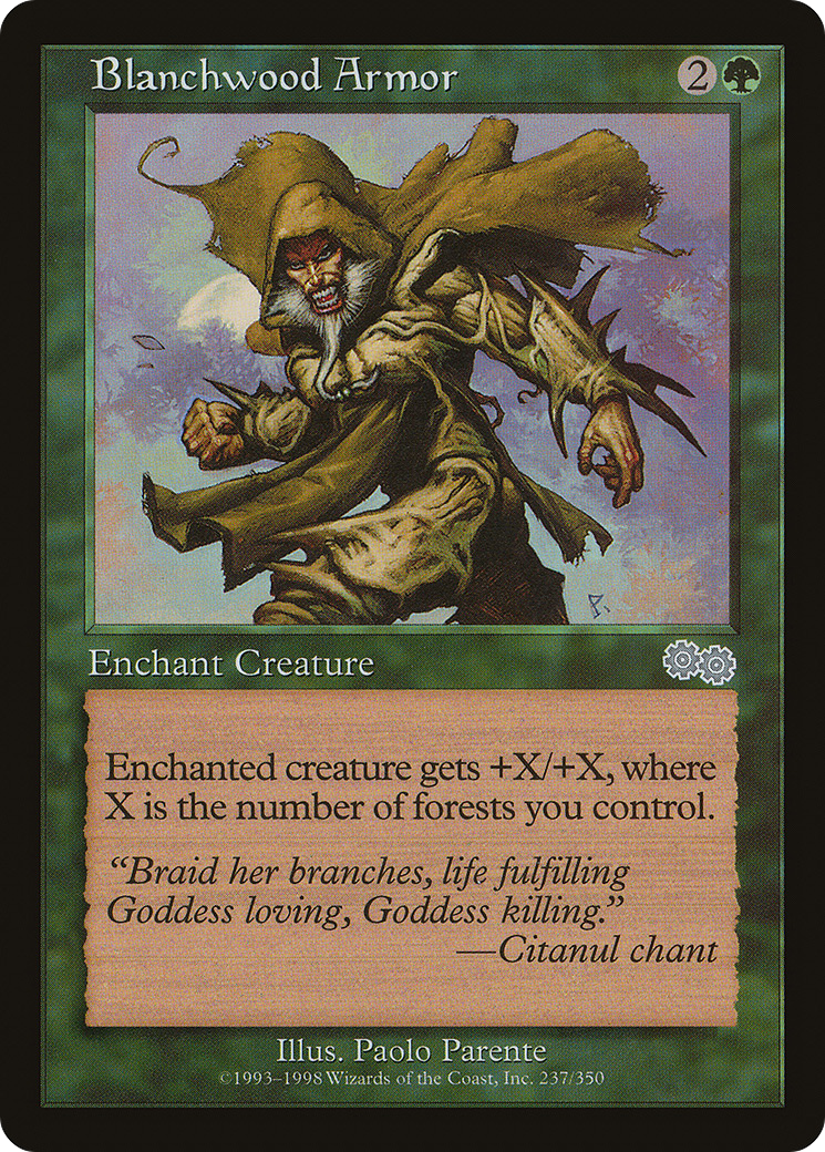 Blanchwood Armor (237) - Urza's Saga