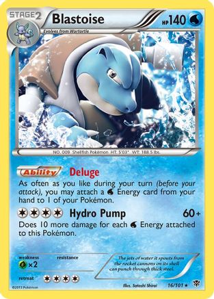 Blastoise (16) Reverse Holofoil - Plasma Blast