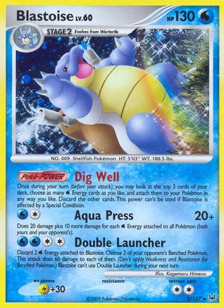 Blastoise (2) Reverse Holofoil - Platinum