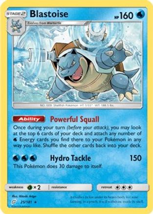 Blastoise (Cracked Ice Holo) (Deck Exclusives) (25) Holofoil - Team Up