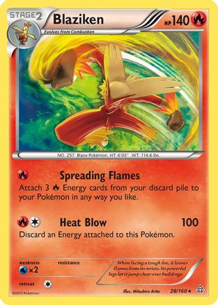 Blaziken (28) Reverse Holofoil - Primal Clash