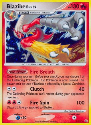 Blaziken (3) Reverse Holofoil - Platinum
