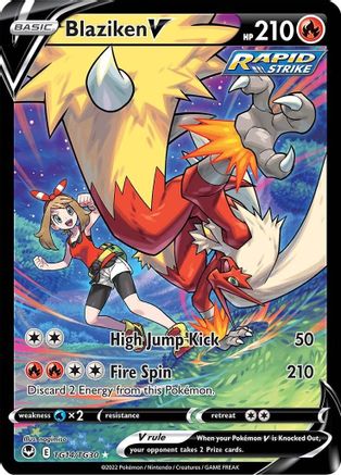 Blaziken V (Alternate Full Art) (TG14) Holofoil - Silver Tempest