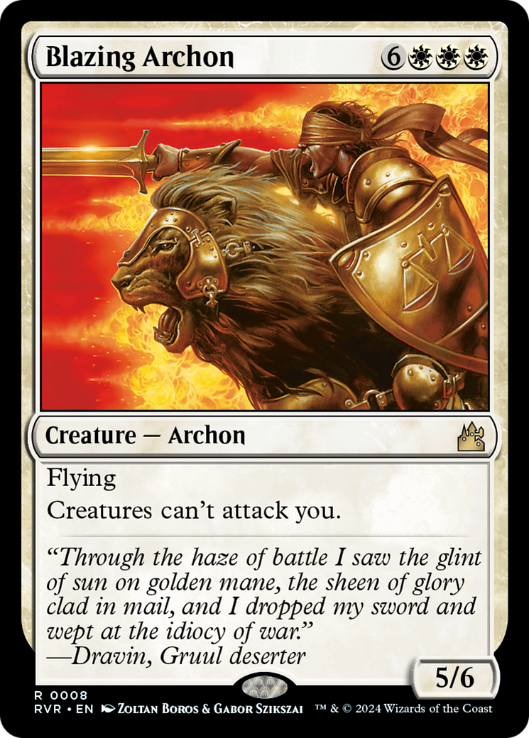 Blazing Archon (008) - Ravnica Remastered