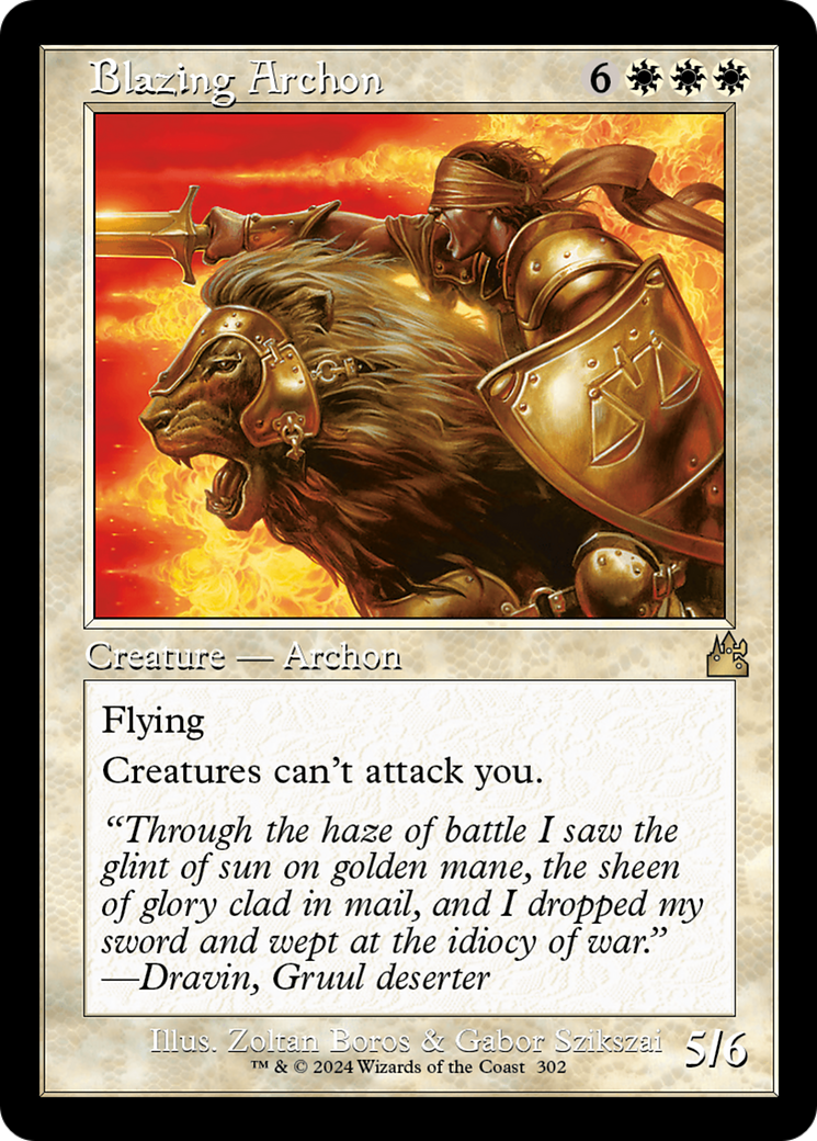 Blazing Archon (Retro) (302) - Ravnica Remastered