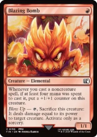 Blazing Bomb (130) Foil - FINAL FANTASY