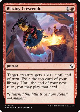 Blazing Crescendo (075) Foil - Reality Fracture