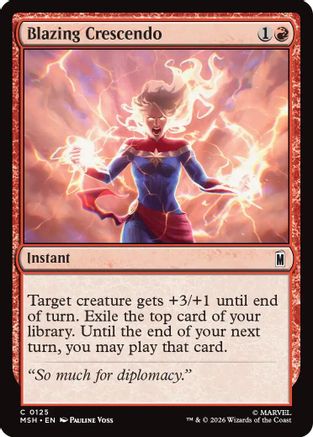 Blazing Crescendo (125) Foil - Marvel Super Heroes