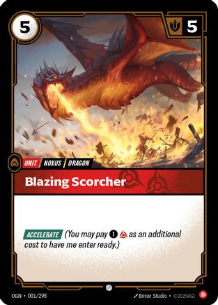 Blazing Scorcher (001) - Origins